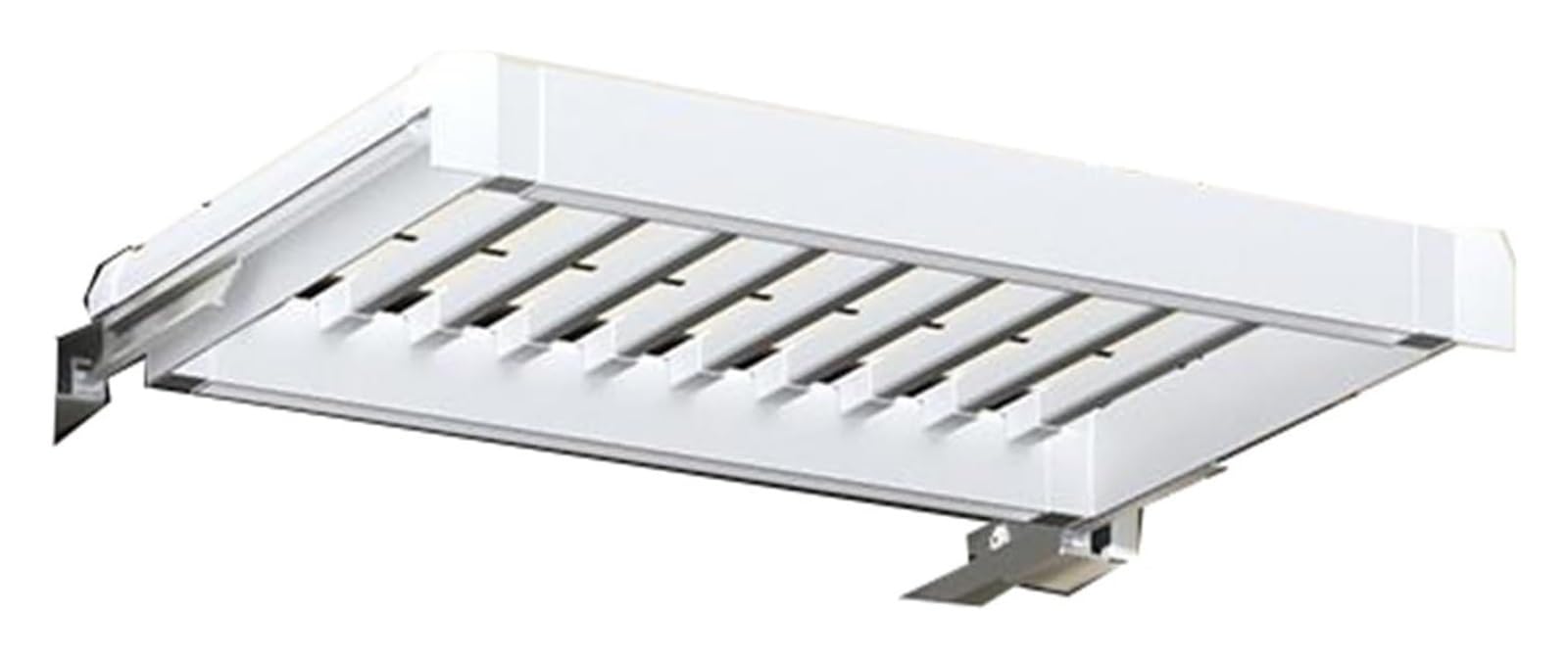 CAFIEDR Pull Out Pants Rack For Closet, Pull Out Trousers Rack Drawer, Retractable Trouser Rail And Load-Bearing Hidden.White-864-914mm