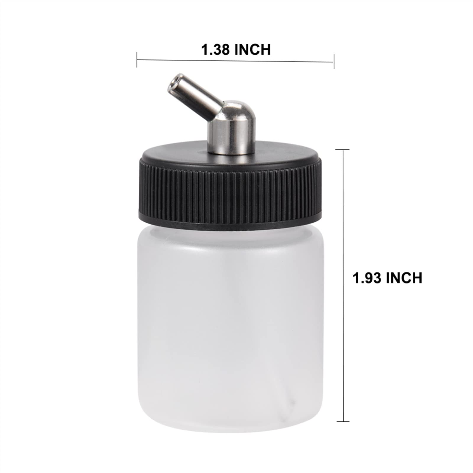 10x 22cc Bottiglia for aerografo Plastica Tazza di Vernice Professionale for Torta Aerografi a Singola Azione Barattolo Strumenti for aerografia