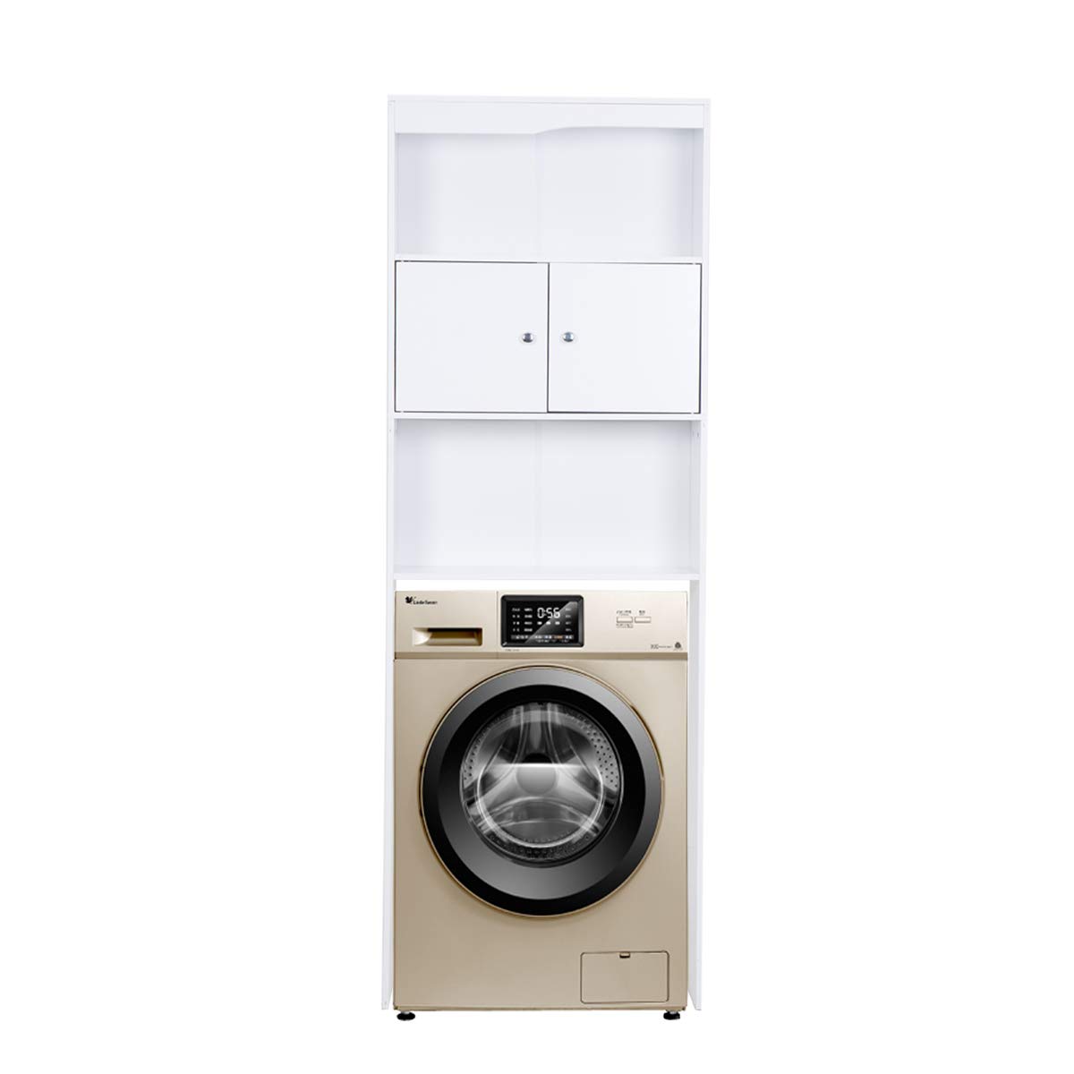 Waschmaschinen-Überbauschrank Waschmaschinenschrank Badregal Hochschrank Waschmaschine Bad Schrank Badezimmer Waschmaschinenüberbau