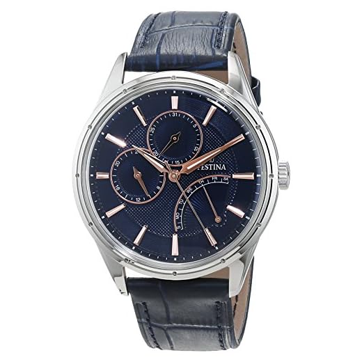 Festina Reloj Multiesfera para Hombre de Cuarzo con Correa en Cuero F16974/2