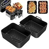 Photo Gallery charmofun 2 pezzi accessori friggitrice ad aria, cestino per friggitrice ad aria per ninja foodi af400eu af300eu af500eu dual basket, contenitori doppio cestello accessori per airfryer (2 pezzi) Photo Gallery charmofun 2 pezzi accessori friggitrice ad aria, cestino per friggitrice ad aria per ninja foodi af400eu af300eu af500eu dual basket, contenitori doppio cestello accessori per airfryer (2 pezzi)