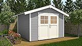 Weka 122.3024.45001 Gartenhaus Größe 4, Grau, 380 x 274 x 249 cm