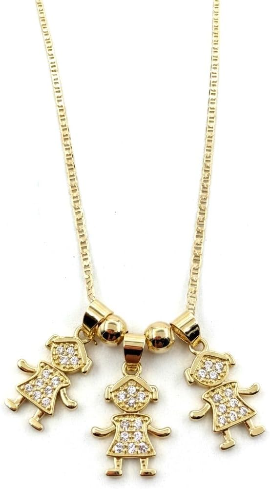 SIFRIMANIA Personalized Child Charm 17.2 inches Anchor Chain Customizable Mother, Wife, Sister, Aunt, Grandmother Gift Necklace