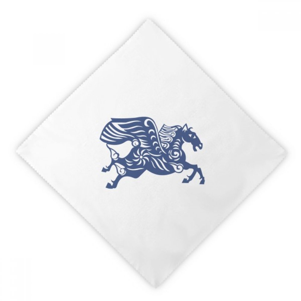 Serviette de table en tissu Cheval Zodiaque réutilisable multicolore 2pcs