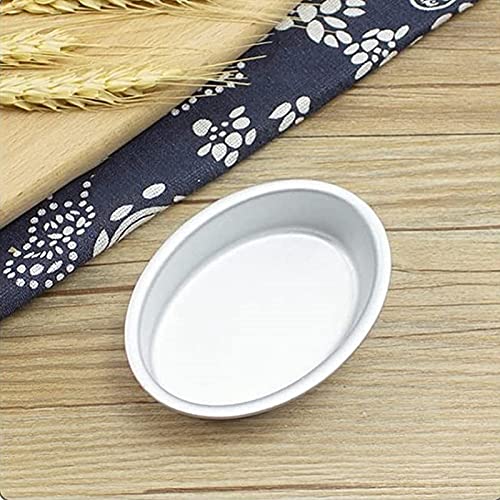 Lot De 10 Moules à Gâteau Ovales En Alliage D'aluminium – 8x5,5x2,5 Cm – Antiadhésifs – Pour Cakes, Pains, Puddings