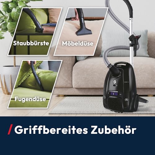 Hoover Telios leiser Boden-Staubsauger mit Beutel | Parkettdüse | 700 W – Ansicht 6