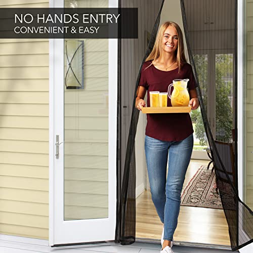 The Original Magnetic Screen Door Easy Install - Door Screen Magnetic Closure, Heavy Duty Magnetic Door Screen Mesh For Convenient Entry, Keep Bugs Out By Flux Phenom #TOP7