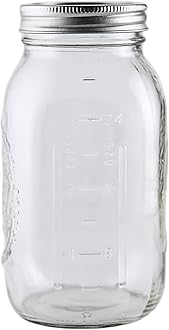 Ball - 16oz Regular Mouth Jars with Lids & Bands 12 Pack Jars, Large Glass Mason Jar for Food Storage with airtight Lid, 0.125 Gallon Glass Jar with Lid and Bands, Set of 12