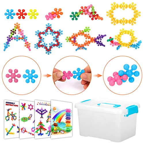 Faldaa 400 Pieces Building Blocks Kids Stem Toys Educational Building Toys Discs Sets Interlocking Solid Plastic For Preschool Kids Boys And Girls Aged 3+ Kids Toys #TOP5