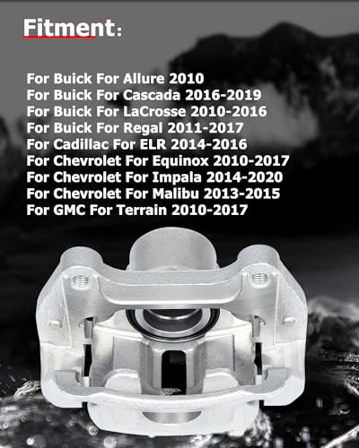 Image of cciyu 18B5271 Front Right Brake Caliper With Bracket For Buick For Allure /For Cascada /For LaCrosse /For Regal,For Chevy For Equinox /For Impala /For Malibu,For GMC For Terrain