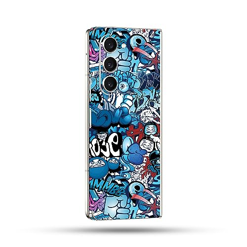 Image of MightySkins Skin Compatible with Samsung Galaxy Z Fold 5 Full Wrap - Puppy Fall | Protective, Durable, and Unique Vinyl Decal wrap Cover | Easy to Apply, Remove, and Change Styles | Made in The USA