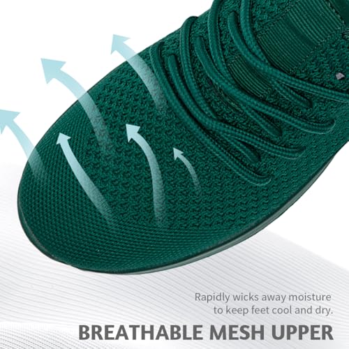 Image of Men's Running Walking Shoes Sneakers Tennis Fitness Athletic Shoes Non Slip On Sports Casual Workout Shoe Lightweight Comfortable Gym Fashion Breathable Mesh Trainer