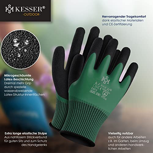 KESSER® Bollerwagen 550kg belastbar Gartenwagen Transportwagen Gartenkarre herausnehmbare Plane Gerätewagen Handwagen vielseitig einsetzbar inkl. Handschuhe Rabenschwarz