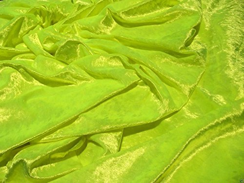 Tissu velours écrasé jaune fluo 10m pour habiller un grand stand - 2