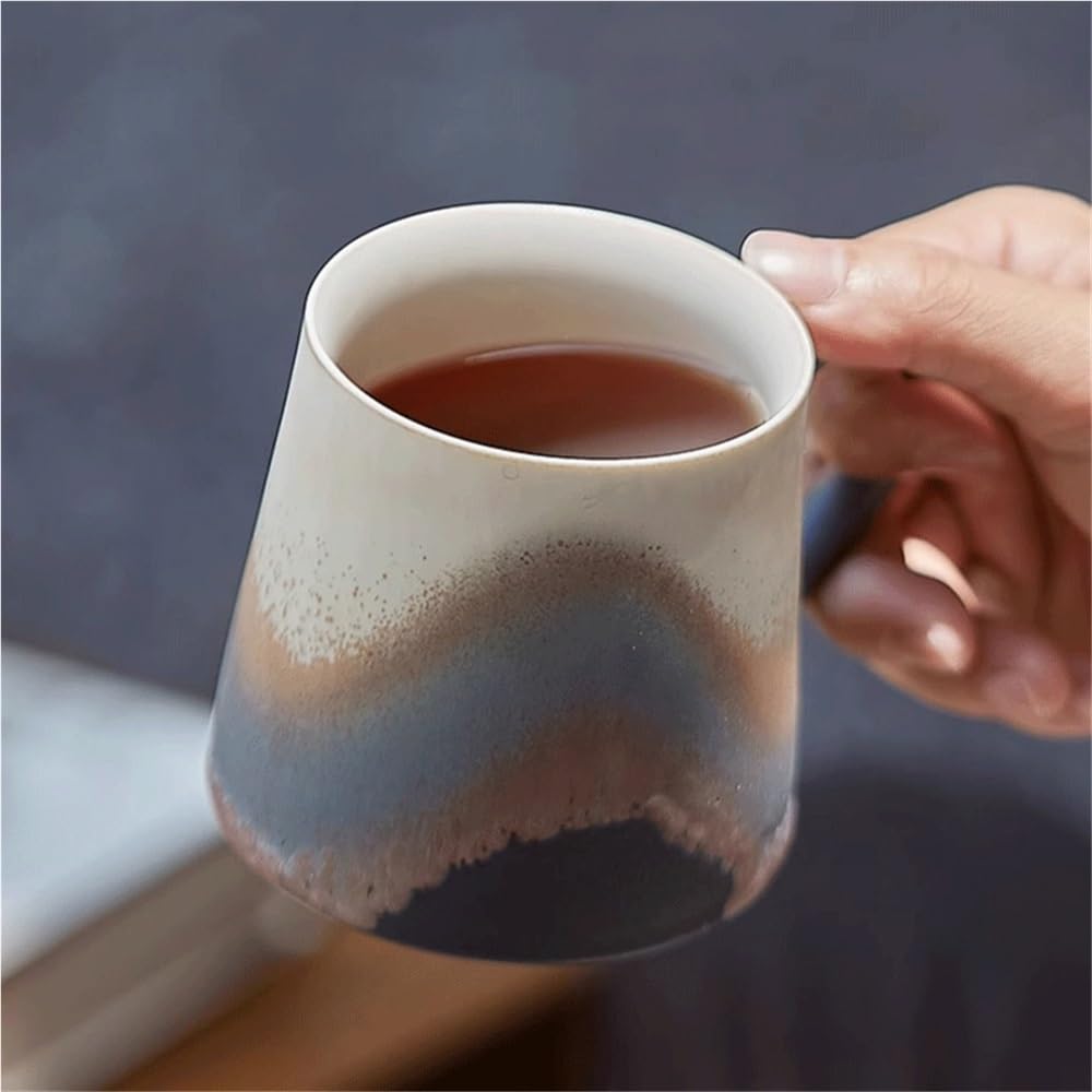 Tazas Taza de café Azul, Juego 1, Capacidad 11,5 oz, Hecha en Horno, for Oficina y hogar, Apta for lavavajillas microondas Tazas de Café