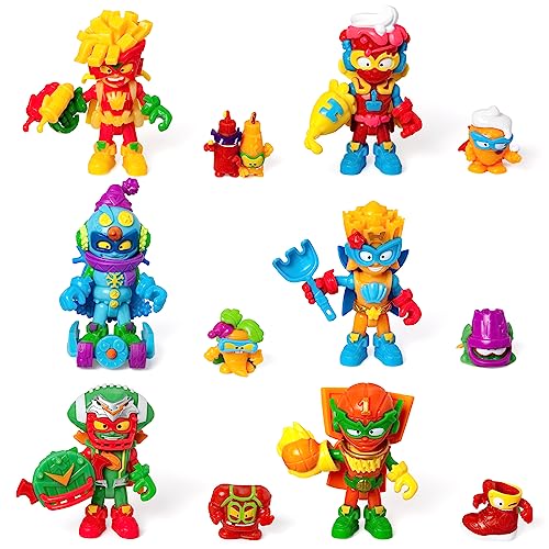 SUPERTHINGS Serie Mutant Battle – Colección completa de los 6 Kazoom Kids de la nueva serie Mutant Battle. Cada Kazoom Kid cambia de color y viene con 1 SuperThing y 1 accesorio de combate