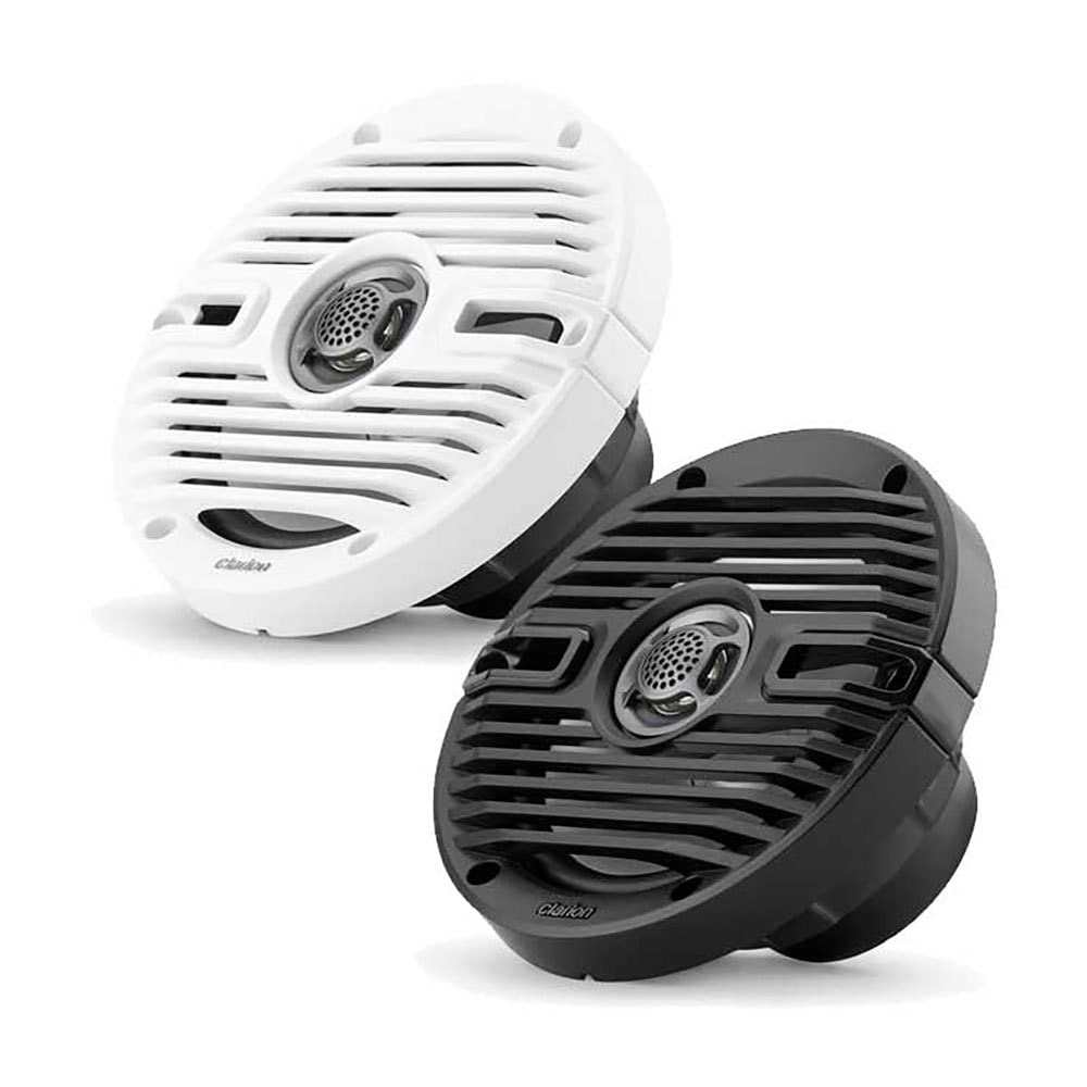 Clarion Classic Altavoces Coaxiales 6.5" 30W RMS Marinos Rejillas Blanco y Negro