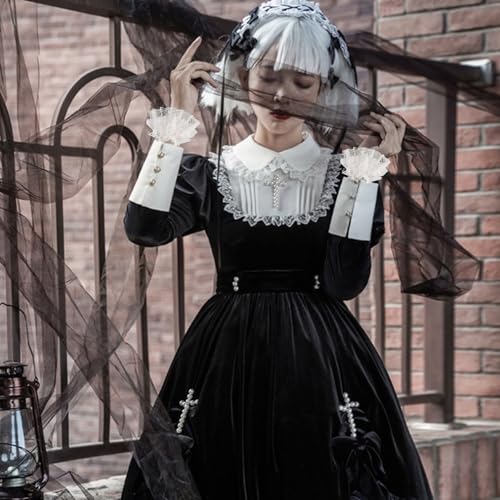 Lace Lolita Gloves Lolita White Lace Hand Sleeve Wrist Cuff for Women Girls Halloween Cosplay Masquerade Tea Party Sweet Hand Accessories 1 Pair2