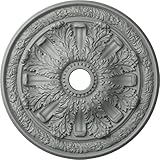 Ekena Millwork CM30FL 30-Inch OD x 3 7/8-Inch ID x 3 1/4-Inch P Flagstone Ceiling Medallion