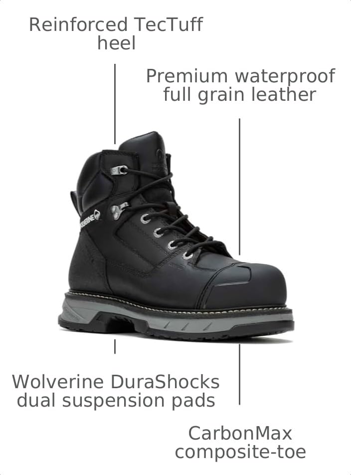 Image of Wolverine Men's Reforce Composite Toe Waterproof Construction Boots