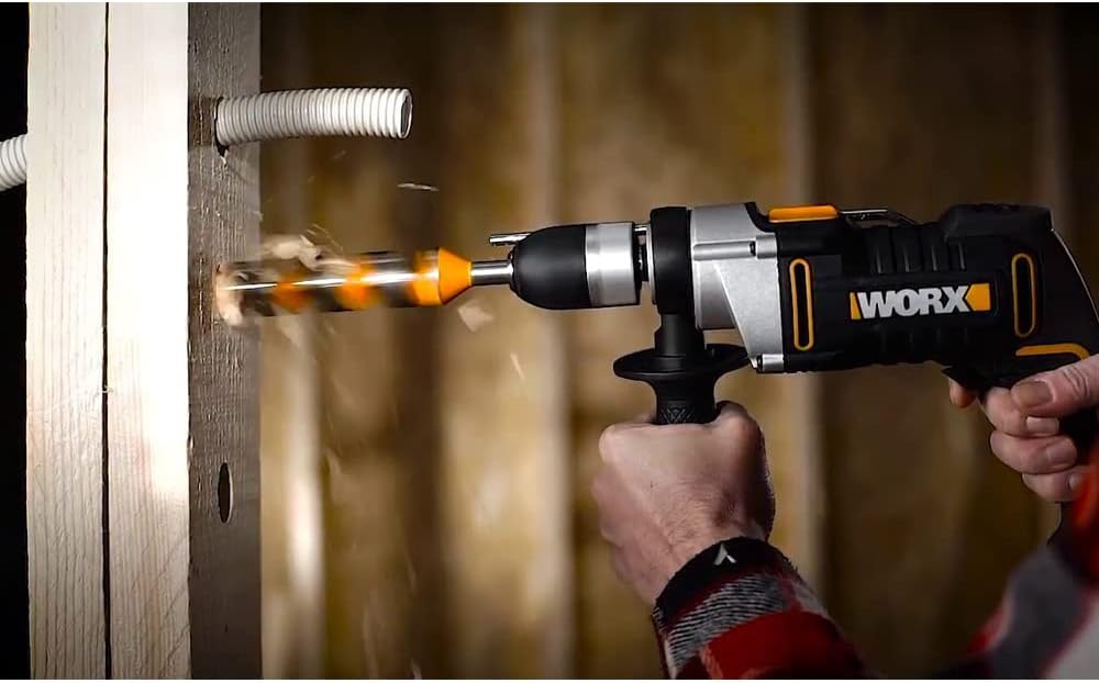 WORX - Impact drill 810W - WX318 - φ13mm (Variator, adjustable handle, supplied with drill bits)