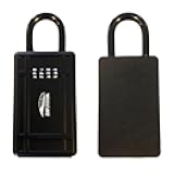 SURF SYSTEM Keysafe Combination Padlock Lock-Box - Pod, Hide-A-Key, Shackle – Resetable Code – Surfer, Sports, Realtors, Safety for House/Car Key, Storage Lock