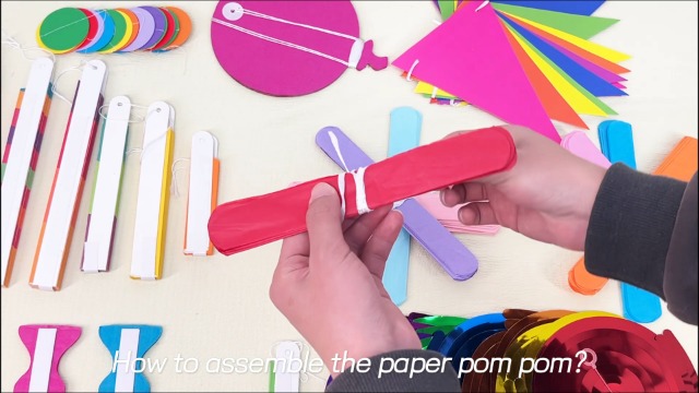 35PCS Fiesta Paper Fan Party Decorations Set - Cinco De Mayo Pom Poms,Pennant,Garland String,Banner,Hanging Swirls Hispanic Heritage Month Decor Supplies,Multicolored