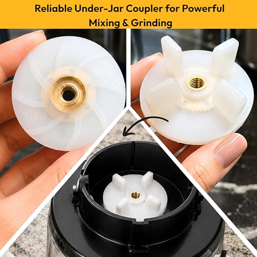 Image of cooker&mixer Coupler for Mixer - Preethi,Pigeon,Kenstar,Sumeet,Bajaj, Crompton, Lifelong,Ganga, Premier, Orient and for Almost All Mixer Grinders (Jar Coupler + MIxer Coupler)