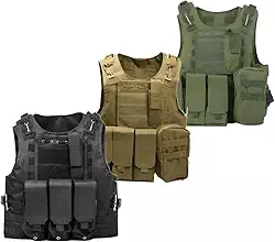 Colete Esportivo A56 com Fixação Modular para Airsoft, Paintball e Cosplay | Leve e Ajustável