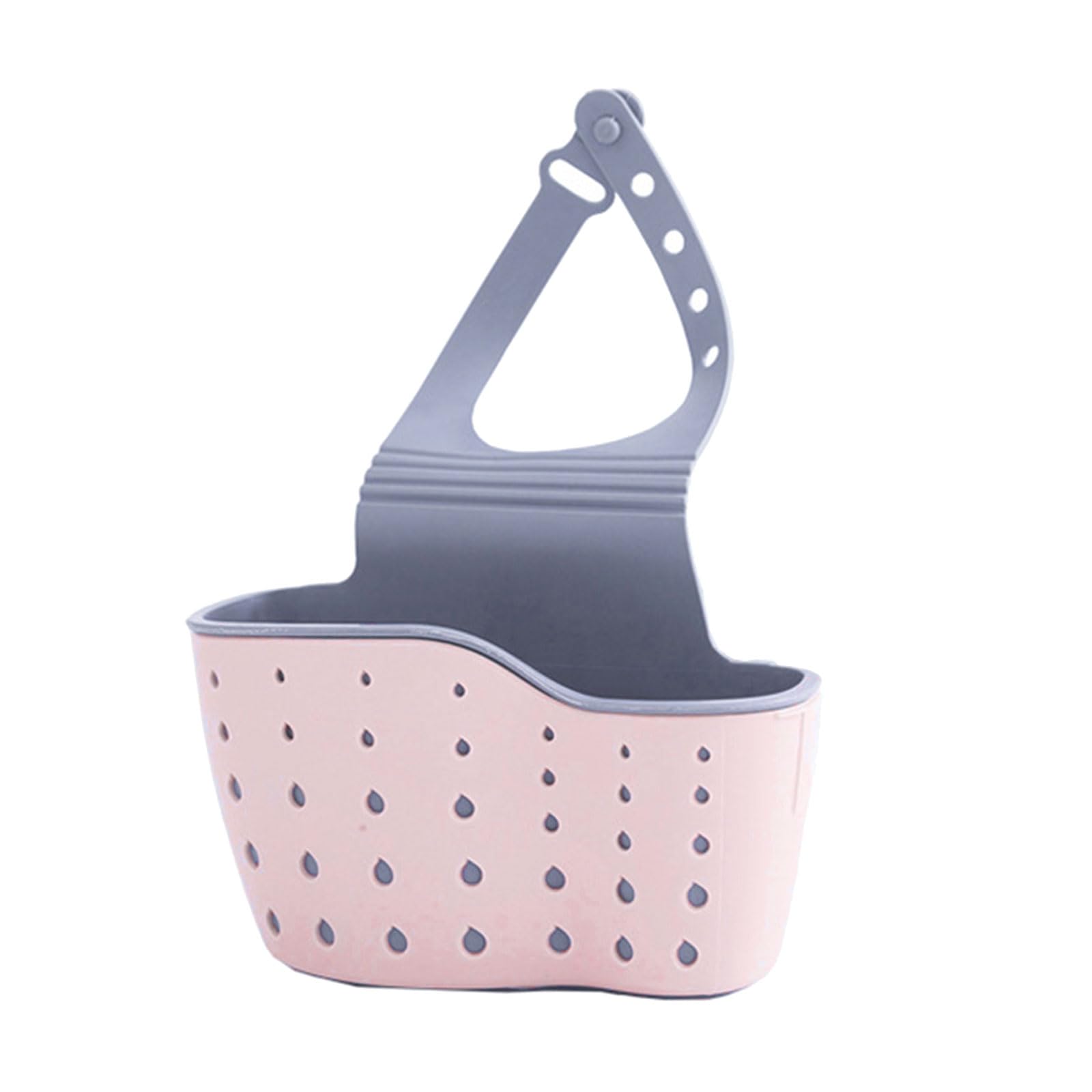 AWJUWHBJ Hanging Drain Basket Sink Organiser For Sponges Soap And Cleaning Tool Faucet Holder For Kitchen And Bathroom Use Bathroom Organiser