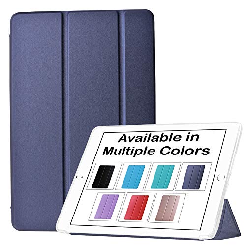 Image of DuraSafe Cases for iPad Air 5th 4th 6th 11th [ Air 11 /6 2024 /5 2022 /4 2020 ] A2588 A2316 MYFQ2HN /A MYFQ2HN /A Lightweight Smart Adjustable Stand Feature Sleek Design Flip Case - Navy Blue