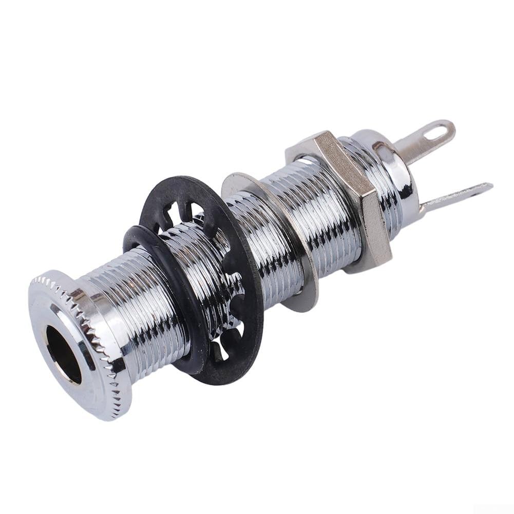 Output Jack do montażu gitary elektrycznej i basowej (chrom)