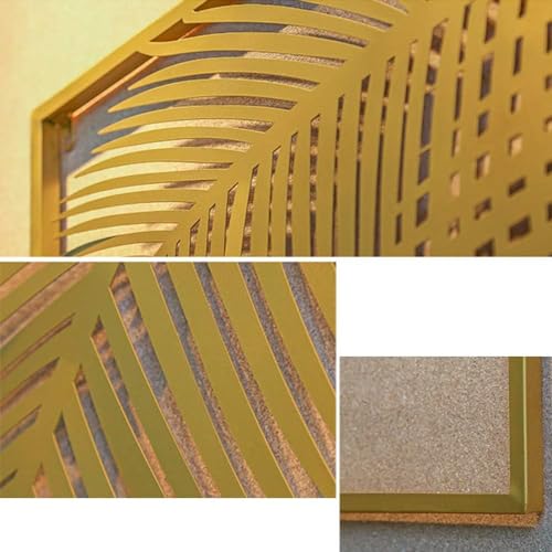 Image of SNS Decor Metal Palm Leaf Set of 2 Wall Art Decorations | Modern Luxury Metal Wall Art Decor, | Perfect 3D Wall Sculpture For Living Room, Drawing Room, Restaurant, Hotel & Office (Design-176)