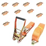 Gurt: 100 % Polyester 10x Baumarktplus TRUTZHOLM Profi Ratschen Spanngurt Spanngurte Zurrgurt 2-TLG 10m 5t 5000kg TÜV/GS