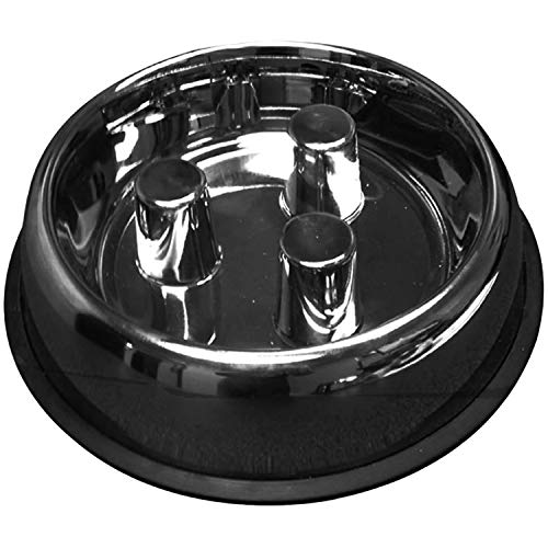 QT Dog Stainless Steel Brake-Fast Bowl, Large