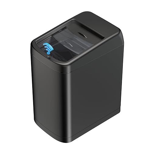 ELLO&ALLO Cubo de basura de 13 galones y 50 litros con sensor de movimiento de cocina, bote de basura automático sin contacto de alta capacidad con
