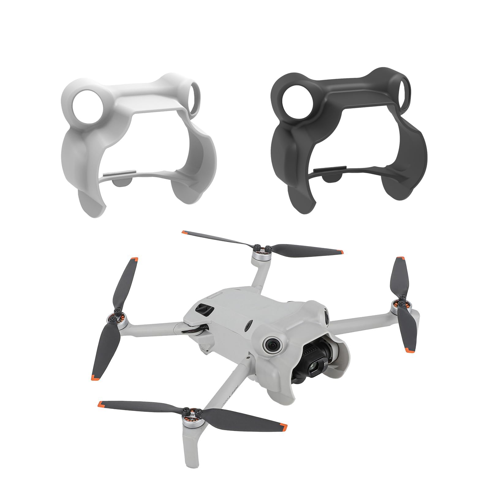 TERRIFI Lens Hood for DJI Mini 4 Pro Accessories, Anti-Glare Lens Sunshade Sunhood Protective Cover Gimbal Guard Protector for Mini 4 Pro Drone, grey