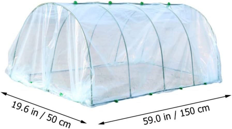 1 Set Flower Greenhouse Plant Covers with Bracket Outdoor Plastic Greenhouse for Garden Accessories Easy to Install Provides Sunlight Visibility for Plants