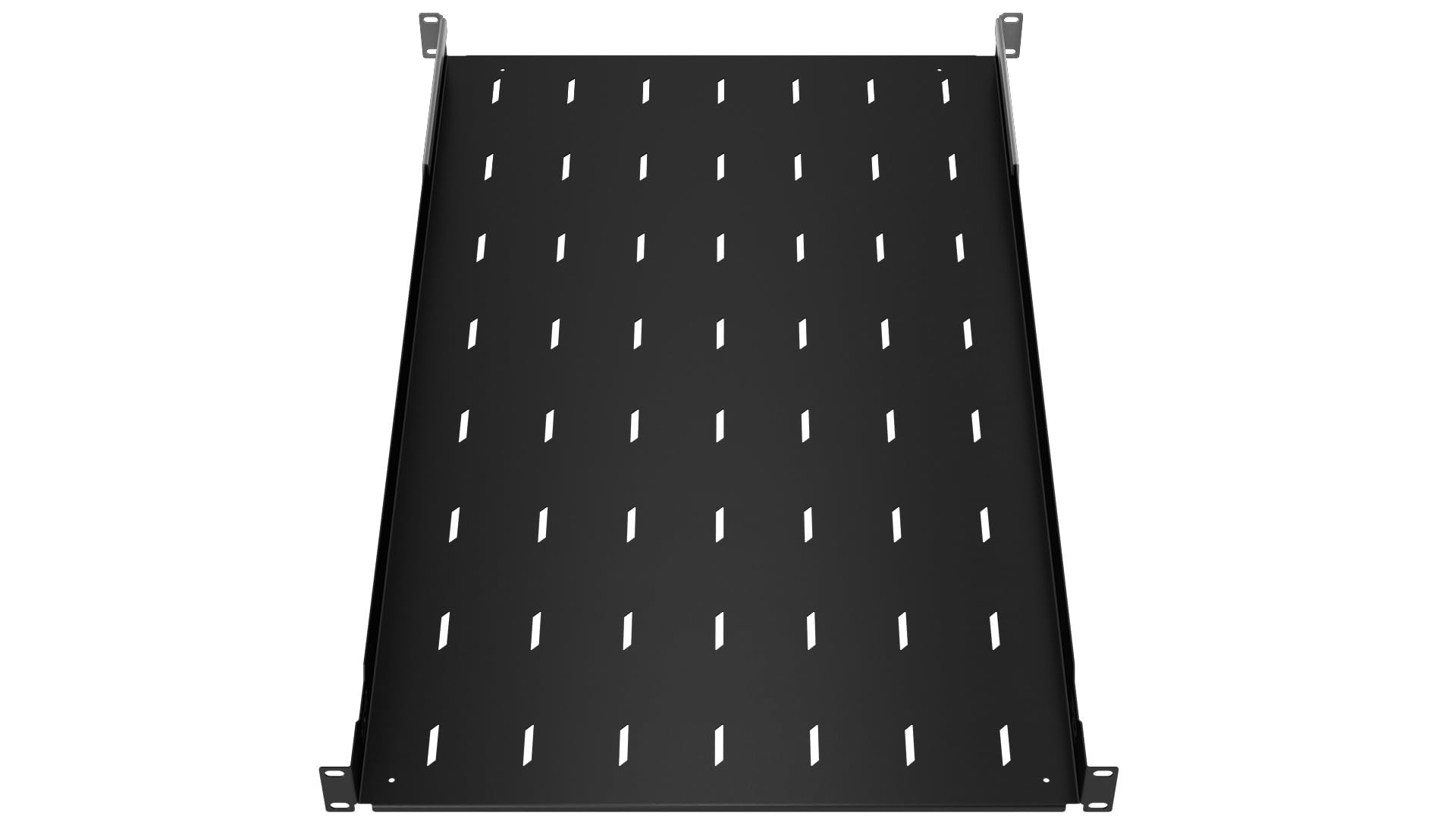 Bandeja Rack 19 Pulgadas 1U 750mm - Servidor Rack Hecho De Metal - Bandeja Voladiza Ajustable Universal Ventilada para Montaje en Bastidor - Compatible con Armario Rack y Raíles para Rack