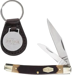 Pro-Cut SCH-1188051 2022N Q4 Promo Schrade Old Timer 33OT Trapper with Leather Keychain