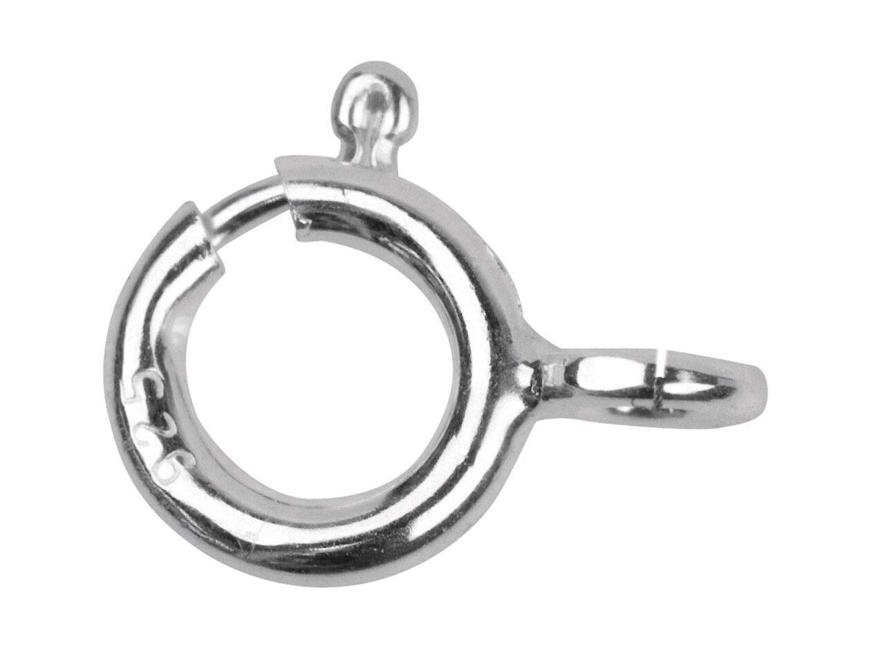 Jewels And Tools Uk Silver 1 X Solid Sterling Bolt Ring Clasp - Open 7Mm ~ Necklace Chain Repair