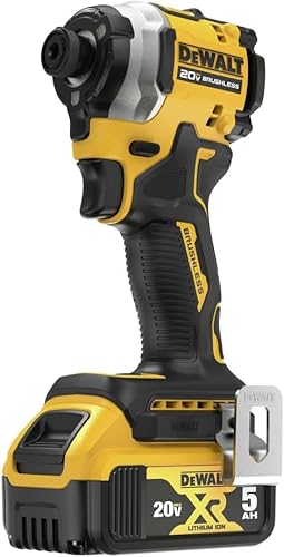 Miniatura 3 de DEWALT DCF850P1R 20 V MAX ATOMIC Li-Ion sin escobillas de 3 velocidades 1/4 pulg. Kit de destornillador de impacto inalámbrico (5 Ah)