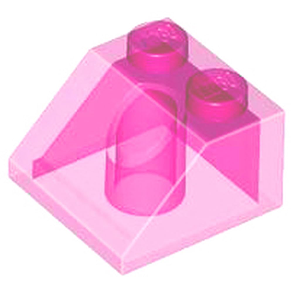 LEGO Slope 45 2 x 2, Part 3039, Part 3039, Choose Your Colour (Trans-Dark Pink, 10, Bricks)