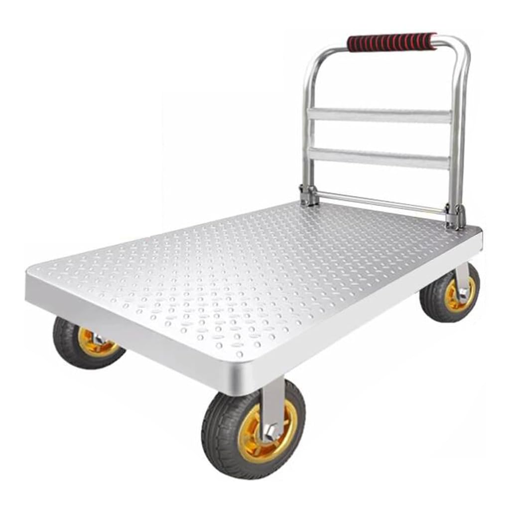 Carrello pieghevole resistente con ruote 60 x 40 cm Tlley per un facile sollevamento di carichi pesanti e transatlantico, piattaforma pieghevole versatile per trasloco di forniture e attrezzature
