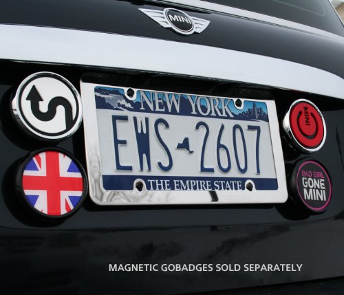 Gobadges Ms012 Aluminium Badgebar - Black With 2 Black Grill Badge Holder/Easy-To-Install/Weather-Proof And Car-Wash Safe #TOP5