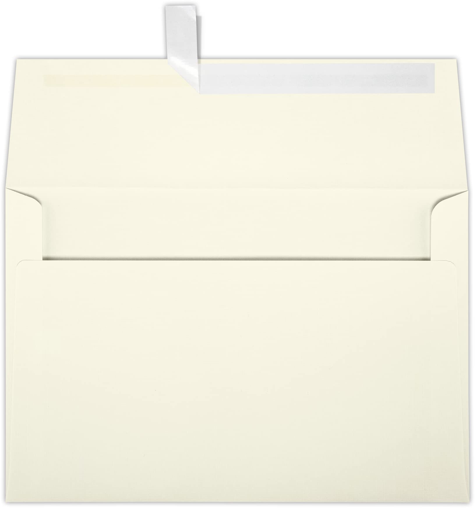 LUXPaper A8 Invitation Envelopes w/Peel & Press (5 1/2 x 8 1/8) - Natural Linen (50 Qty) | Perfect for Invitations, Announcements, Sending Cards, 5x7 Photos | LUX-4885-NLI-50