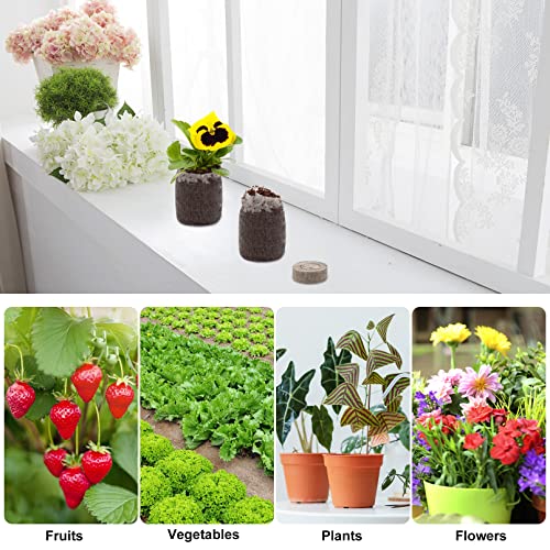200 Pack 30Mm Peat Pellets Seed Starter Pods, Seed Starter Soil Peat Pellets For Seedlings, Seeds Starting Peat Pellet For Planting Starter Pods Seeding Soil Peat Soil #TOP5