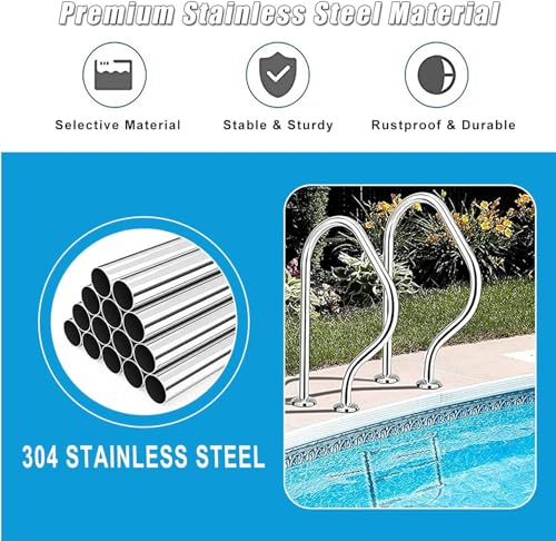 Bride de main courante de piscine en acier inoxydable 304 pour spa