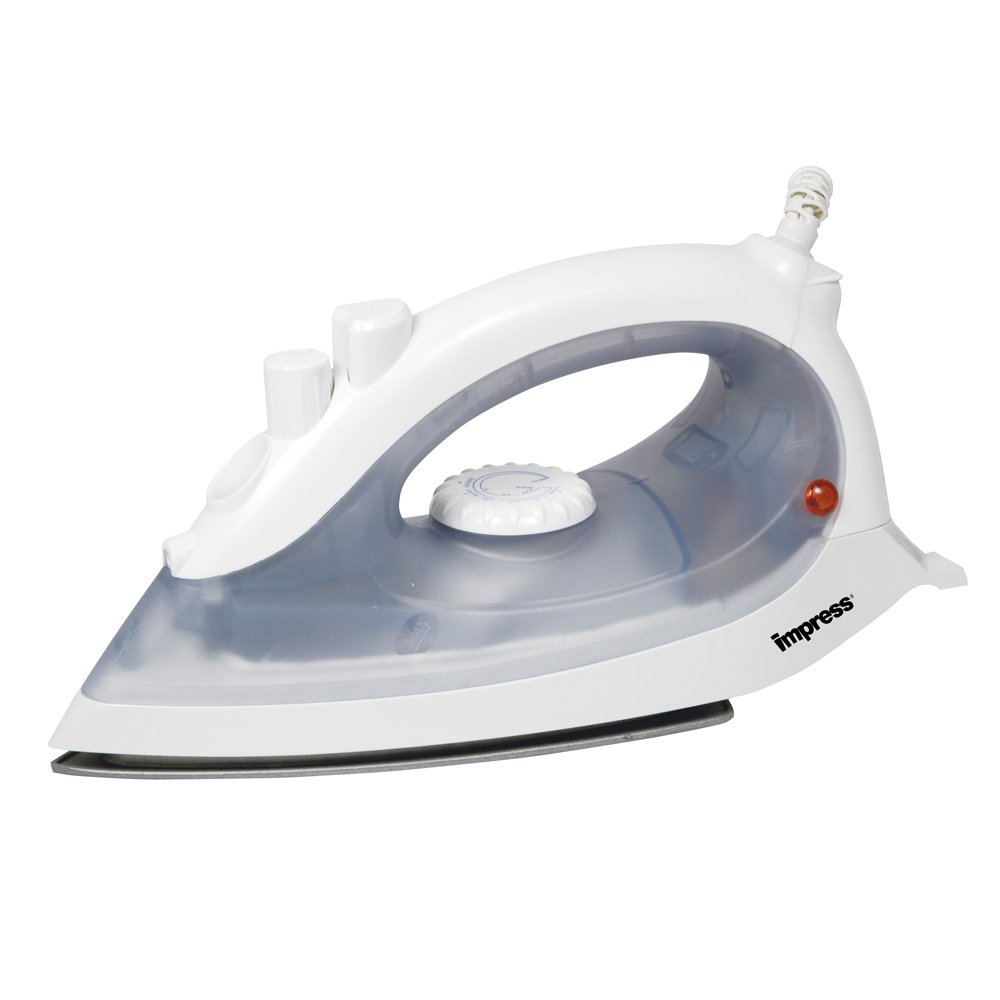 Impress IM-1G Compact Steam Iron with Spray and Non-Stick Gray Water Tank