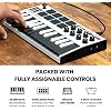 Recording Studio Package - Akai Professional MPK Mini MK3 USB MIDI Keyboard Controller and M-Audio BX3 3.5 120W Speakers, with Production Software, white
